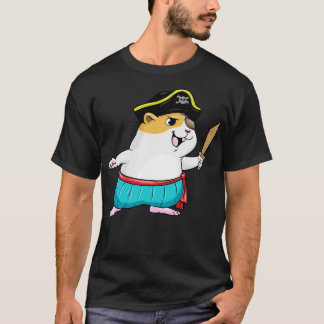 Hamster as a pirate with a sword T-Shirt