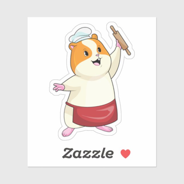 Hamster as Baker with Rolling pin (Sheet)