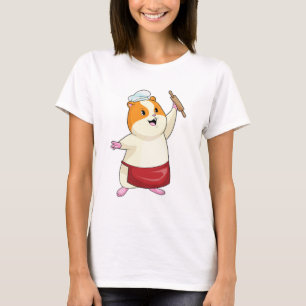 Hamster as Baker with Rolling pin T-Shirt