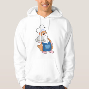Hamster as Cook with Platter Hoodie