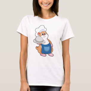 Hamster as Cook with Platter T-Shirt