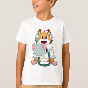 Hamster as Doctor with Stethoscope.PNG T-Shirt