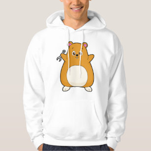 Hamster as Mechanic with Wrench Hoodie