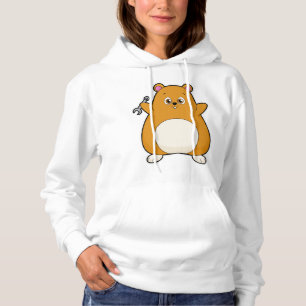 Hamster as Mechanic with Wrench Hoodie