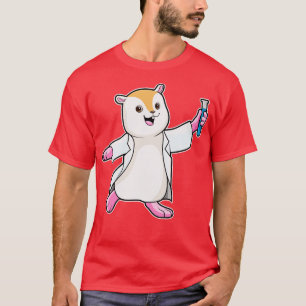 Hamster As Scientist With Test Tube T-Shirt