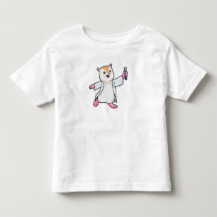 Hamster as Scientist with Test tube Toddler T-shirt