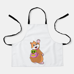 Hamster as Student with Backpack.PNG Apron