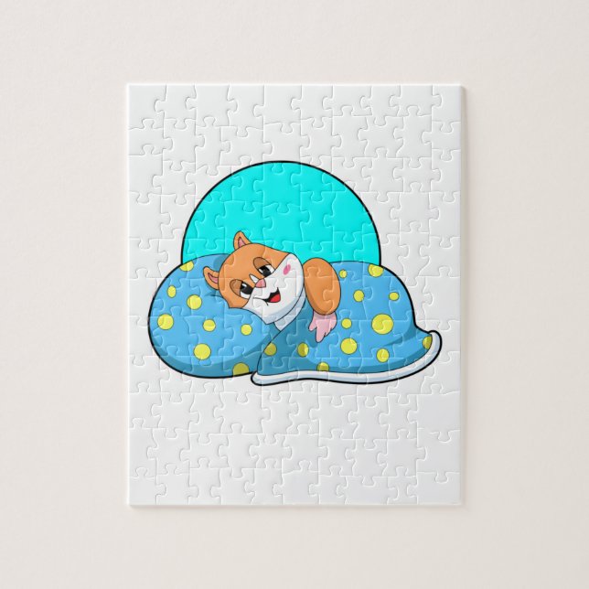 Hamster at Sleeping with Blanket.PNG Jigsaw Puzzle (Vertical)