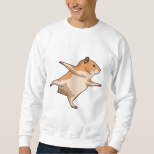 Hamster at Yoga Stretching Legs Sweatshirt