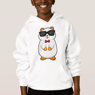 Hamster avec lunettes de soleil et cravate à mâcho