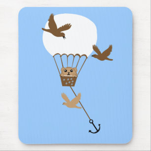 Hamster balloon adventure mouse pad