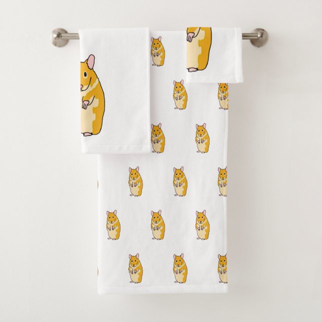 Hamster Bath Towel Set (Insitu)
