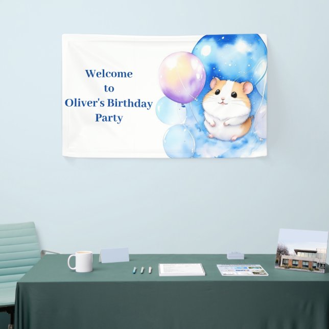 Hamster Birthday Banner (Tradeshow)