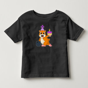 Hamster Birthday Bowling Toddler T-shirt