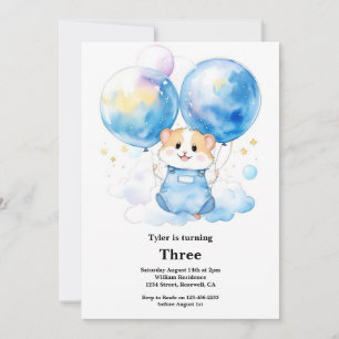 Hamster Birthday Invitation
