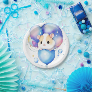 Hamster Birthday Paper Plate