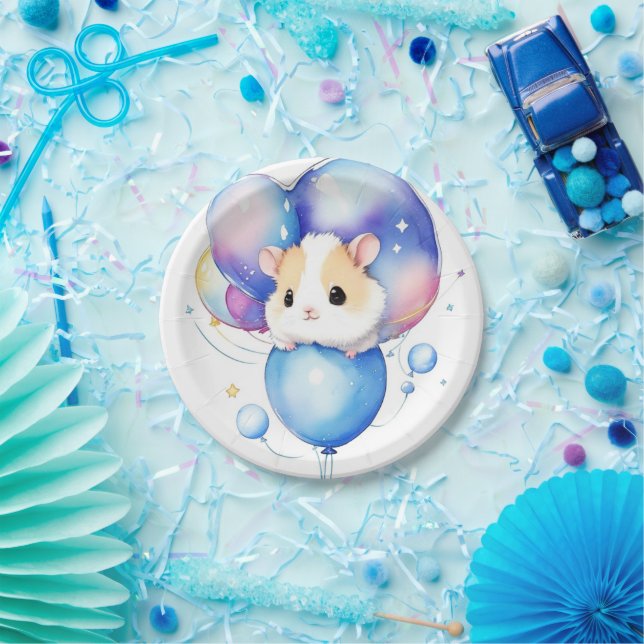 Hamster Birthday Paper Plate (Party)