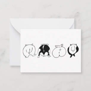 Hamster Butts Card