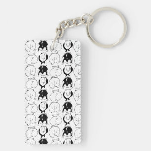 Hamster Butts Pattern Keychain