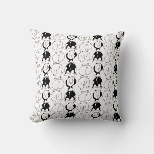 Hamster Butts Pattern Throw Pillow