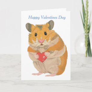 Hamster Card - Valentines editable