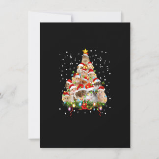 Hamster Christmas Tree Funny Hamster Mom Xmas Gift Invitation