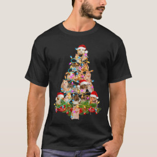 Hamster Christmas Tree Led Funny Hamster Snow Chir T-Shirt