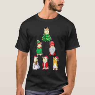 Hamster Christmas Tree Santa Gnomes Elf Costume T-Shirt
