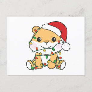 Hamster Christmas Winter Animals Holiday Hamsters Postcard