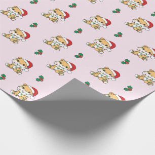Hamster Christmas Winter Animals Holiday Hamsters Wrapping Paper