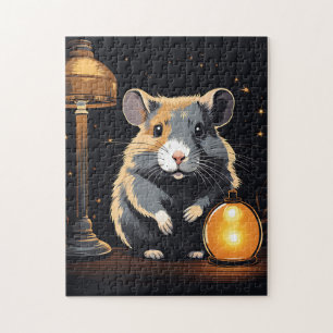 Hamster Cozy Ambiance Jigsaw Puzzle