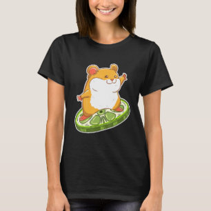 Hamster Cucumber Cute Surfer Hammy Owner Pet T-Shirt