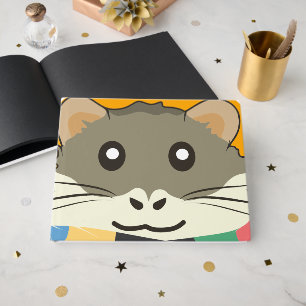 Hamster 🐹 Cute animal with colourful striped scar Guest Book