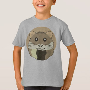 Hamster 🐹 Cute animal with colourful striped scar T-Shirt
