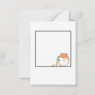 Hamster, cute hamster theme card