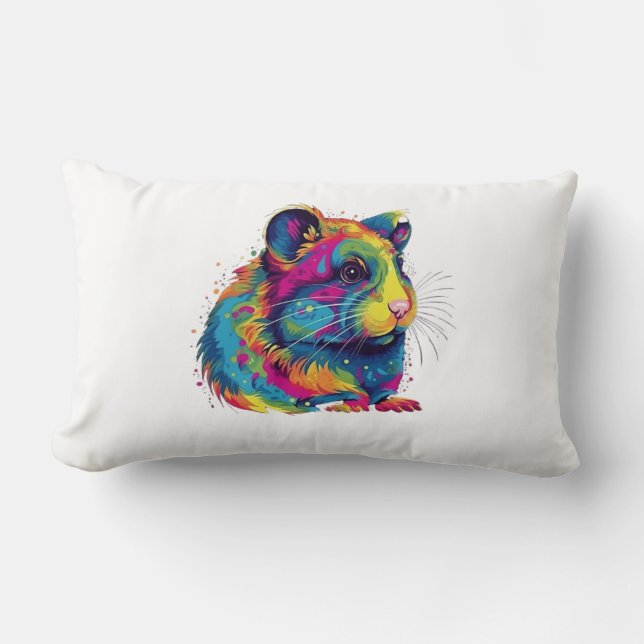 hamster cute  lumbar pillow (Front)