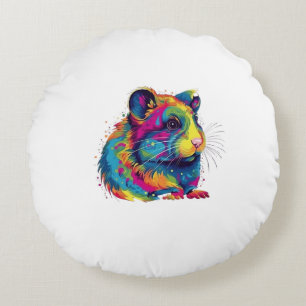 hamster cute round pillow