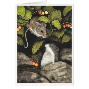 Hamster de souris de faune par la carte de BiHrLe