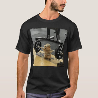 Hamster Deadliftraining Funny Cute Rat Weightlifti T-Shirt