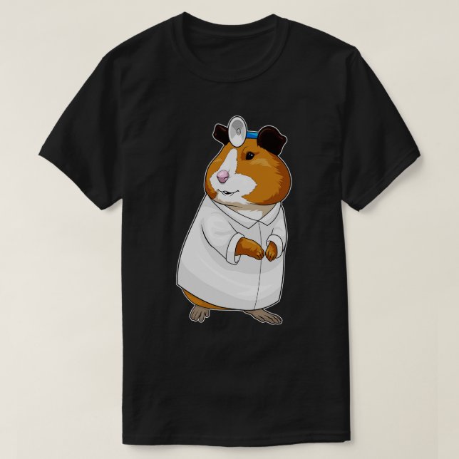 Hamster Doctor Doctors coat T-Shirt (Design Front)