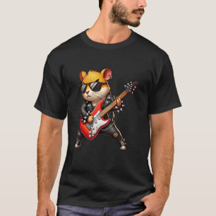 Hamster Electric Guitar Concert Music Lover Men Wo T-Shirt