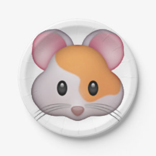 Hamster - Emoji Paper Plate