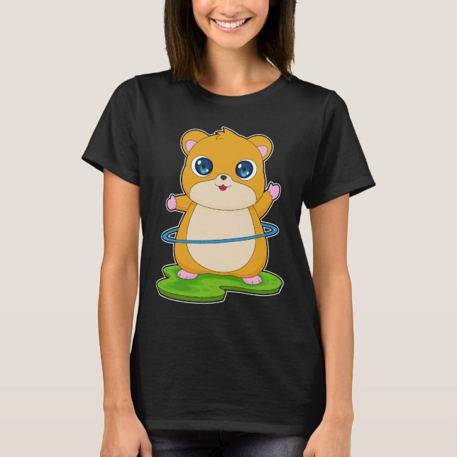 Hamster Fitness Gymnastics Sports T-Shirt (Front)