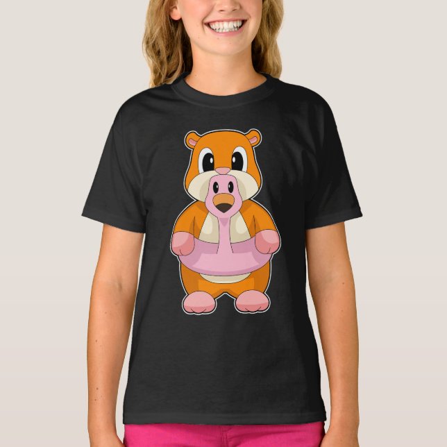 Hamster Flamingo T-Shirt (Front)