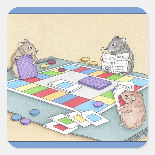Hamster Games Square Sticker (Front)