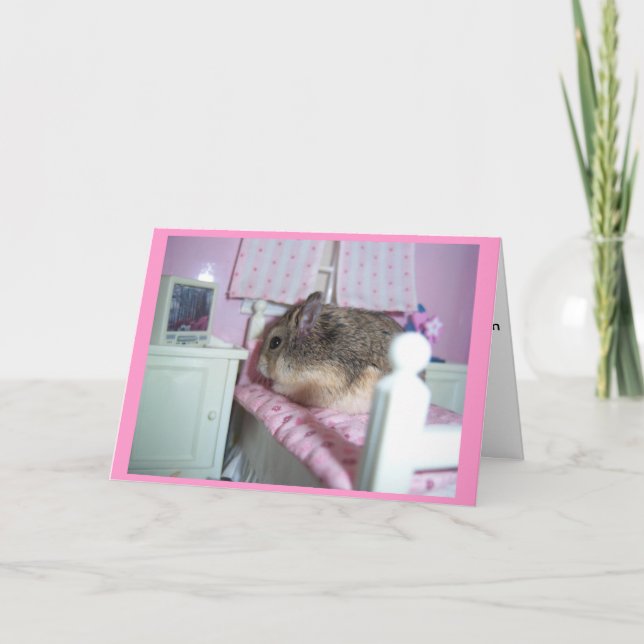 Hamster Get Well Card (Front)