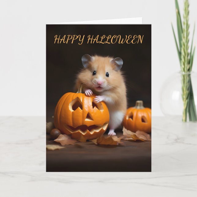 Hamster Halloween Card (Front)