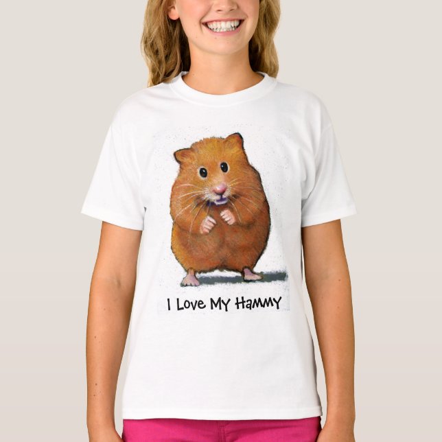 HAMSTER, I Love My Hammy KID'S SHIRT (Front)