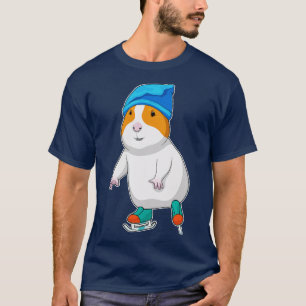 Hamster Ice Skating Ice Skates  T-Shirt