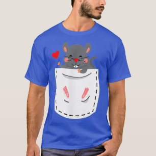 Hamster in Breast Pocket - Cute Rodent T-Shirt